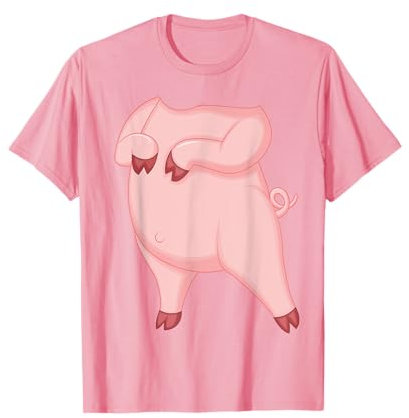 Costume de cochon pour adulte et enfant T-Shirt