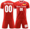 OPUTWDF Fussball Trikot kinder Jungen Set Personalisiert Fußball Trikot mit Eigenem Namen für Erwachsene und Kinder Football Fussballtrikot