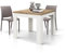 PAZZO DESIGN Table Extensible Marta, Plateau chêne Rustique, Pieds Blanc, Table Cuisine, Made in Italy, 90 x 90 x H79 cm - id_1992