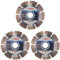 Bosch Professional 1x Diamanttrennscheibe Standard for Stone (für Stein, Granit, Beton, Ø 115 x 22,23 x 1,6 x 10 mm, Zubehör für Winkelschleifer) (Packung mit 3)