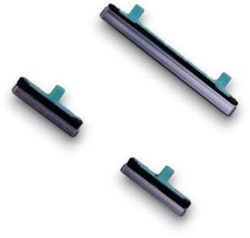 jbTec Lautstärke EIN/Aus Tasten Set kompatibel mit Samsung Galaxy S8 / S8+ Plus - Ersatz Buttons Knöpfe, Farbe:Grau