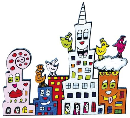 James Rizzi Pinwandmagnet Magnet My New York City Nr.1
