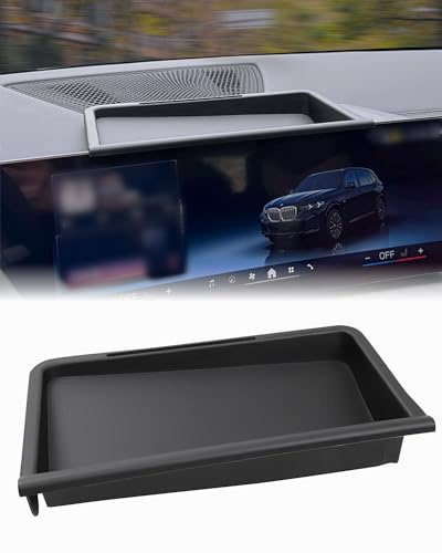 X5 X6 X7 Armaturenbrett Ablagefach,für BMW X5 G05 X6 G06 X7 G07 2023 2024 (Fit 12.3&14.9 Touch Screen) Navigation Bildschirm hinten Ablagefach Organizer Zubehör
