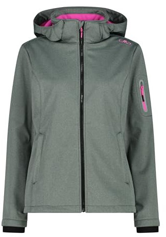 CMP WOMAN JACKET ZIP HOOD MINERAL MEL. - 38