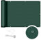 COOL AREA Brise Vue Balcon 100x200cm PES,Imperméable à l'eau, Protection UV,Protection de la Vie privée des balustrades de Balcon,Dark Green