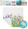 arteneur® - Duschmatte rutschfest 53x53 cm | Antirutschmatte Dusche | Inkl. Aufhängung | Schimmelresistent | Maschinenwaschbar | BPA frei | Rutschmatte Dusche Bunte Blumen