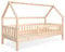 Ehrenkind® Hausbett Lille | Kinderbett mit abnehmbaren Rausfallschutz aus Massivholz FSC® zertifziert | Hausbett 80x160 | Kinderbett 80x160 Natur