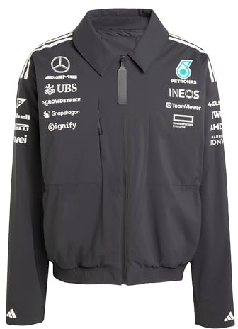 adidas Herren MERCEDES - AMG PETRONAS FORMULA ONE TEAM TEAM JACKET MEN, Black/White, S