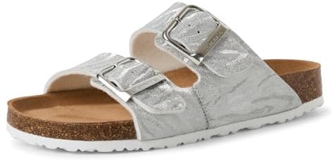 Tamaris Pantolette Damen Flach metallic,EU 37