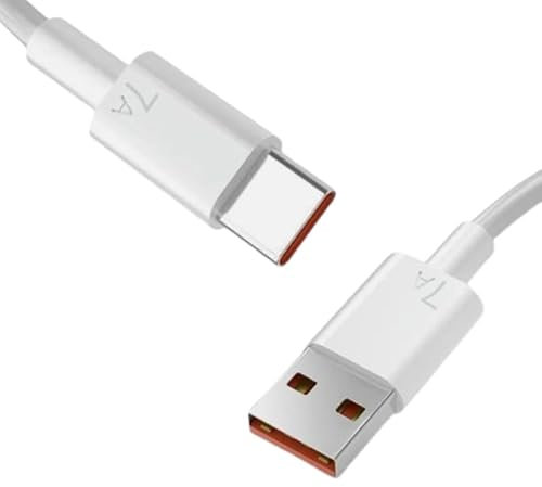 T-ProTek 7A USB-C Charging Data Cable Compatible with Hard Drive External Samsung Port SSD T7 Touch 500GB Black