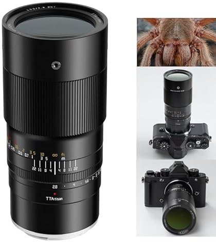 TTARTISAN Objectif macro 2X plein format 100 mm F2.8 pour appareils photo à monture Z ZFC Z50 Z30 Z6 Z7 Z50 Z5 Z6II Z7II Z8 Z9, etc.