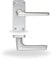 Marco Paul Aluminium Lever Latch Set - Straight Lever Door Handle - Durable Aluminium - 1 Set - Straight Door Handle - for Interior Use - Short Latch