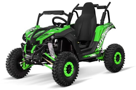 NITRO MOTORS 1200W Eco midi Kinder Buggy UTV Savana V2 PRM 6', Farbe:Grün