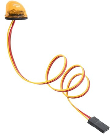 kowaku LED-Polizeilicht, Rundumleuchte, Ersatzteil, LED-Blitzlichter für Crawler- Maßstab 1:10, RC-Auto, DIY, Gelb