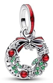 PANDORA Weihnachtskranz Doppelter Charm-Anhänger 794238C01 Charm Anhänger