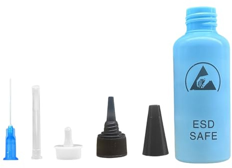65-ml Spender, Kunststoff Lösungsmittelflasche, auslaufsichere Nadelflasche Entfernen von Klebstoffen, Verpackung, Telefon, Elektronik, tragbarer Behälter