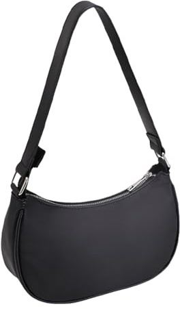 ZnttUu Farbe Umhängetasche Winter Unterarm Tasche PU Leder Achselhöhle Arbeit Reise Retro Handtasche für Frau Damen Frauen Achselhöhle Einfarbig handtasche