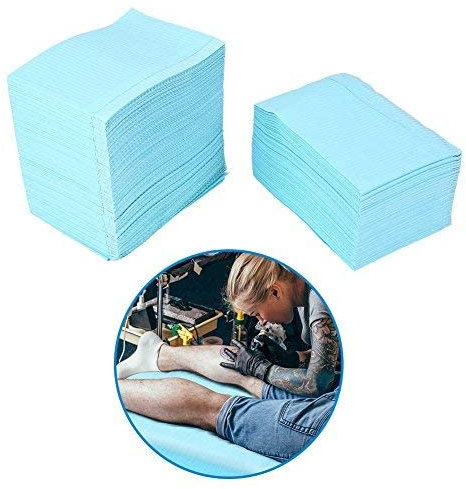 Stuoia impermeabile usa e getta, 125Pcs Tovaglie pulite a tenuta stagna Sottopiatto(Blu)
