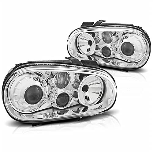 CR-Lights Scheinwerfer Set für VW Golf 4 chrom mit Nebelscheinwerfer H7 H3