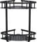 GERUIKE Duschkorb Ohne Bohren Ecke - Duschregal Ohne Bohren Schwarz Matt - Duschablage Ecke Badezimmer Organizer, Duschkörbe mit Stark Selbstklebend, Aluminium Eckregal Bad 2-Tier