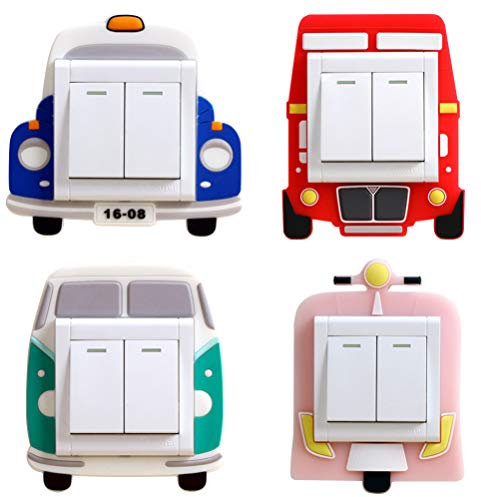 Vosarea 4 Piezas De Pegatinas De Interruptor De Luz Pegatinas Interruptor Luminosa Etiqueta DecoracióN De La Pared Del Interruptor Para Sala Dormitorio