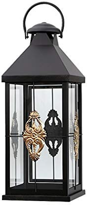 Chandelier, Rétro Verre Art De Fer Chandelier Sur Pied Accueil Décoration EWATTTYAA (Size : 21.5×21.5×64cm)