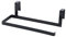 Brussels08 Wall Mounted Metal Paper Towel Holder Under Cabinet Over Door Paper Roll Holder Stand Organizer Rack Towel Hanger for Kitchen Bathroom Black