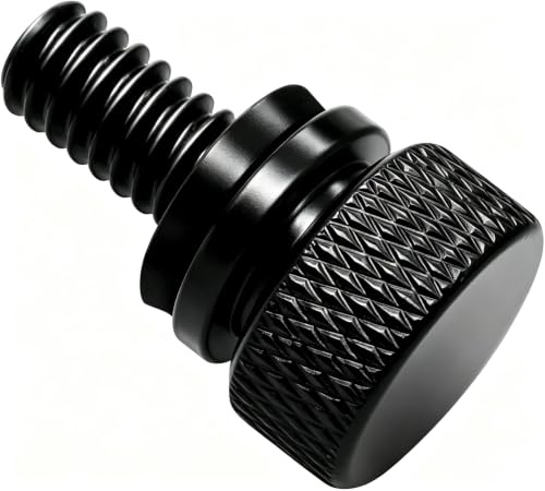Bullone Sedile Acciaio Inox Vite Posteriore Nero Compatibile con Harley Davidson 1996-2023