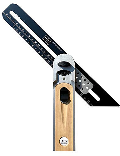 GM Multiwinkel Präzisionswinkel Schmiege Gehrmaß Streichmaß Winkel (Weissbuche)