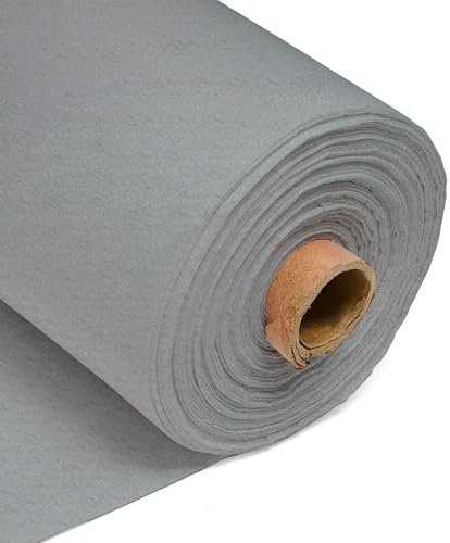 Feutrine acrylique 150 cm de large pour couture et décorations (argent pastel)