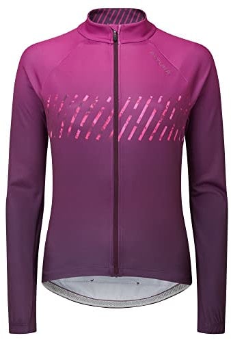 Altura Womens Airstream Long Sleeve Thermal Reflective Cycling Jersey - Purple - 10