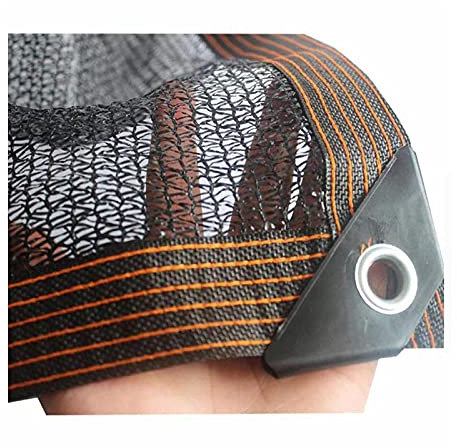 Shade Netting 50%-60% Sunblock Cloth Black Uv-Resistant Protection Plants Flowers Pet Kennels For Greenhouse Plant Net Taped Edge With Including Washers And Rope (2mx4m/6.6ftx13.1ft)