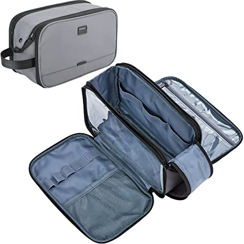 ZEEMO Trousse de Toilette pour Homme - Imperméable - Anti-Fuite - Grande capacité - pour Articles de Toilette