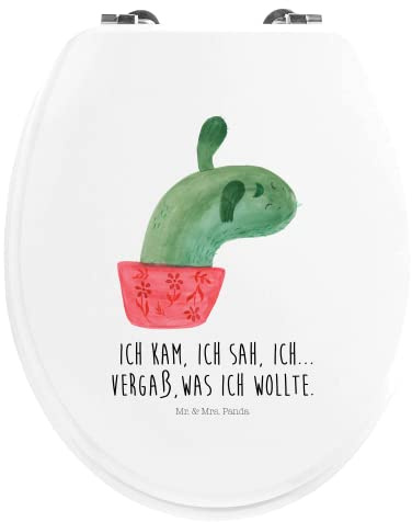 Mr. & Mrs. Panda Motiv WC Sitz Kaktus Mama - Geschenk, Kakteen, Klodeckel, Toilettendeckel, Klobrille, WC-Sitz, Kaktusliebe, Quote, Motivation,