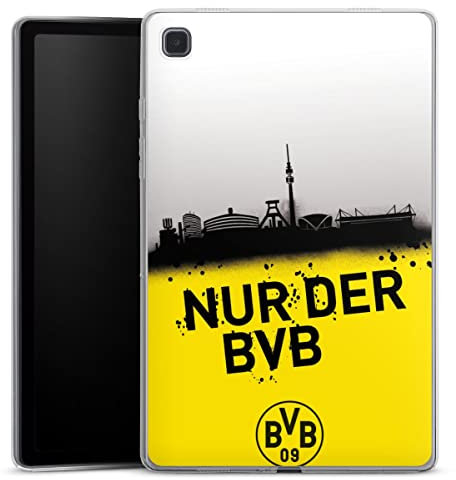 DeinDesign Silikon Hülle kompatibel mit Samsung Galaxy Tab A7 10.4 (2020) Case Tablet Hülle Borussia Dortmund Statement BVB