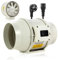 FanGoFast Rauchabzug Rohrventilator 150 mm Inline-Kanalventilator Abluftventilator Rohrlüfter 230 V Leise mit IEC-Steckdose EU-Stecker + 1,5 m EU Netzkabel für Badezimmer, Büro, Wachstumsräume