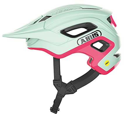 ABUS CliffHanger MIPS MTB helmet - bike helmet for demanding trails - with large ventilation openings & TriVider strap system & impact protection - for men and women