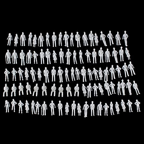 Gutshof miniaturen 100 Stück Spur N Figuren Maßstab 1:160 Figuren stehende sitzende Menschen Weiß