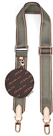 Jiesinlov Ersatz-Handtaschen-Schultergurt, verstellbar, für Speedy, Pochette-Accessoires, Kleine Geldbörse, Armeegrün, 1.5in