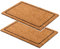 Carpido Fußmatte Kokos Rahmen Design – Sauberlauf 40x60 cm 2er Set – Türmatte Innen Bereich – antibakterielle Kokosmatte – natürliches Material