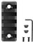HOUSON Aluminium Picatinny-Schiene， Picatinny Schiene Weaver Adapter Montageschiene Weaverschiene Rail Mount Basis Airsoft（5-Slot）