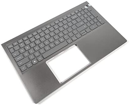 Dell Inspiron 5510/5515/5518 USB-C Palmrest & US/INT ENGLISH Backlit Keyboard - 06P0TG + 00JGVH (1MW3K) (Renewed)