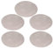 Boxwizard 5 Stück Hochtemperaturbeständige Runde Grillmatte, Grill-Runde Matte, Wiederverwendbar, Antihaftbeschichtet, Grillgitter, Pizza-Matte, 36 cm Durchmesser