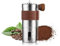 Ankrs Molinillo de Café Manual, Portátil Molinillo de Café de Acero Inoxidable, Fresa Cónica de Cerámica, Mango Plegable, Ajustable y Lavable con Agua - con Funda de Silicona Negra