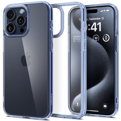Spigen Ultra Hybrid Case Compatible with iPhone 15 Pro - Sky Crystal