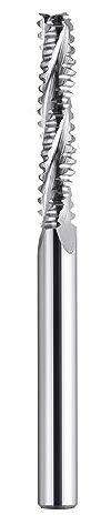 SpeTool Fresa per sgrossatura, 6 mm, diametro gambo in metallo duro, 3 tagli, fresa CNC