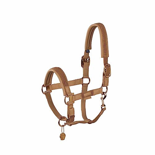 Eskadron Halfter Double PIN Plait Cognac Platinum 23, Größe:WE