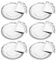 AC - Pack de 6 Bandejas con blonda Circular - Especial para Fiestas o Celebraciones - Material reciclable - Ø 35 cm - Color Plata