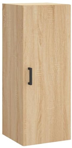 vidaXL Wandschrank, Hängeschrank mit viel Stauraum, Wandmontage Badezimmerschrank, Aufbewahrungsschrank für Wohnzimmer Schlafzimmer, Sonoma Eiche