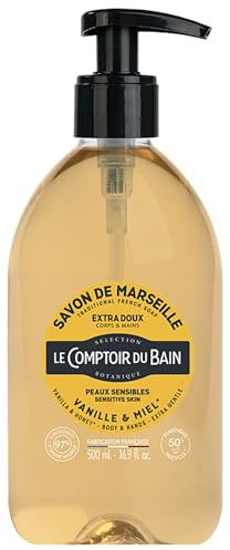 Le Comptoir du Bain Savon de Marseille, Vanille, Honig, extra weich, 500 ml